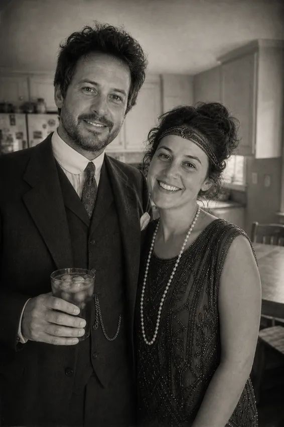 1920s Jazz Age Portrait, after