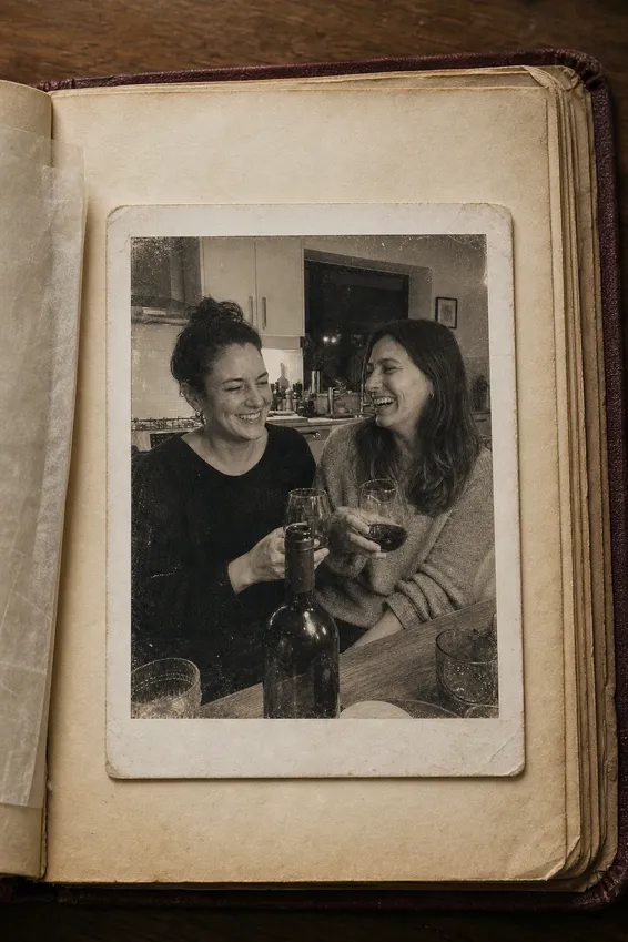1970s Monochrome Polaroid Album — after