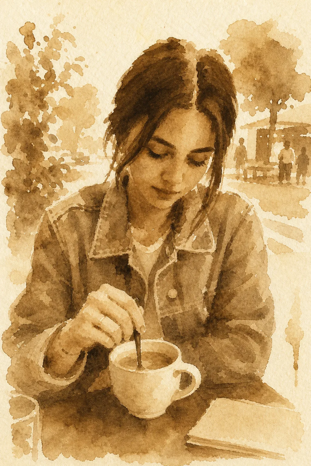 approximate minimal coffee painting