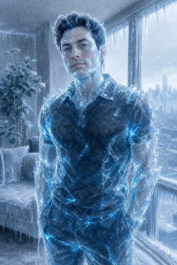Cryogenic Superhero Transformation, after