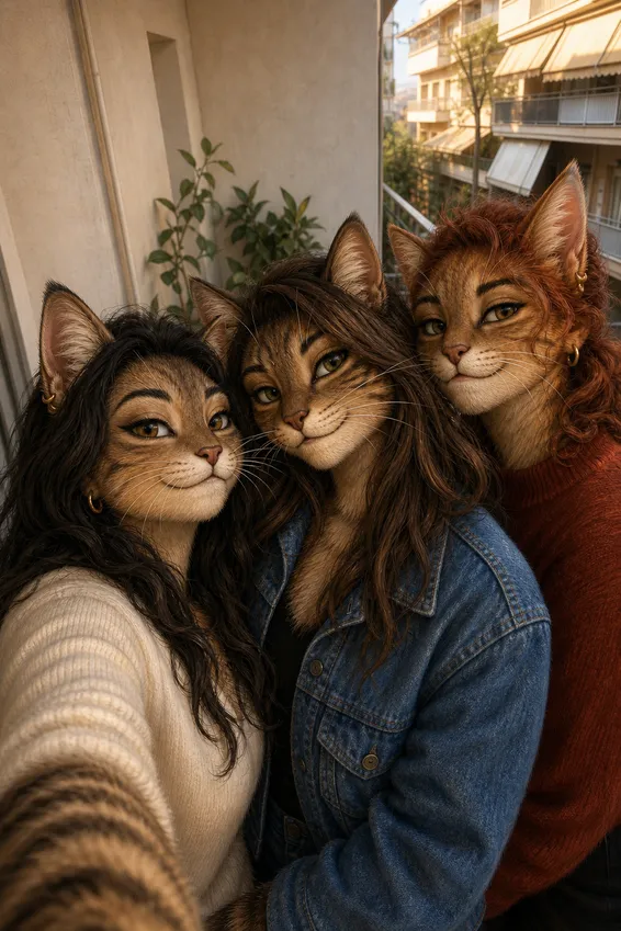 Feline Counterpart Character Render, after