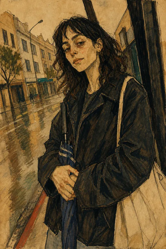 Schiele Expressionist Figure Study, after