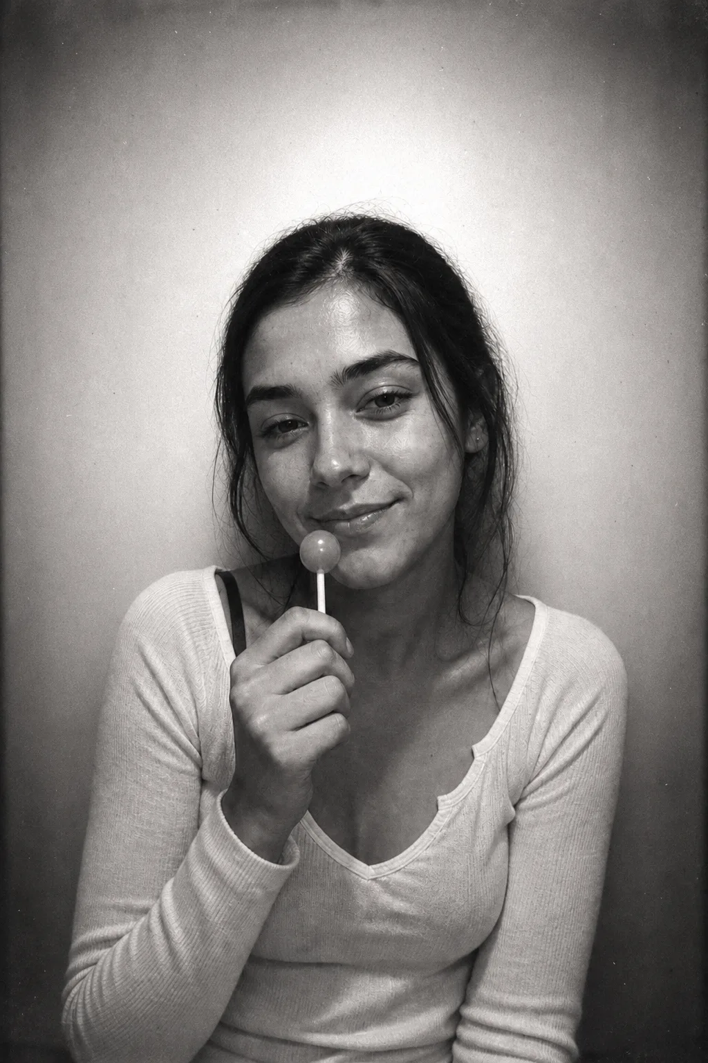 vintage black and white photobooth
