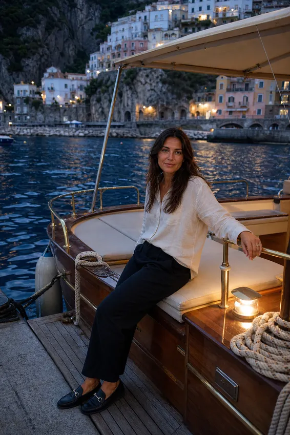 Amalfi Gozzo Blue Hour