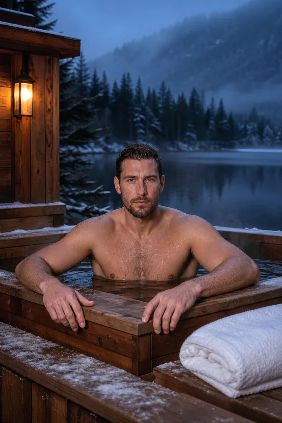 Cedar Cold Plunge Dawn