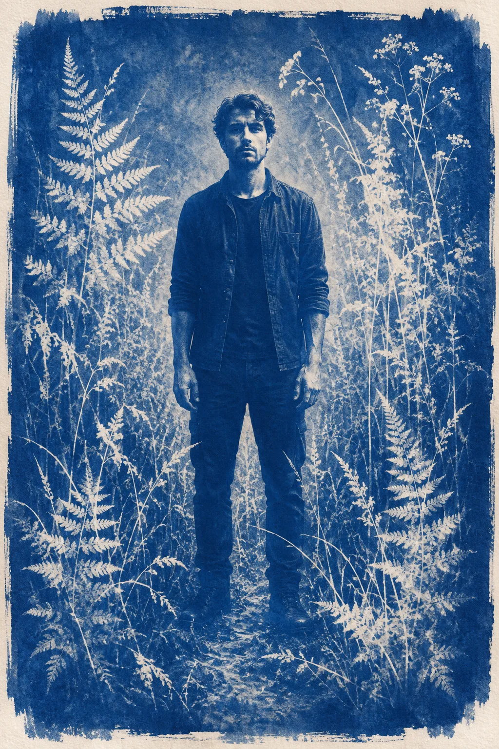 Cyanotype Ferns