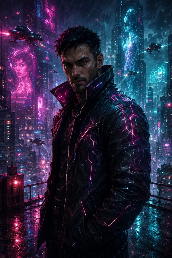 Cyberpunk Rooftop