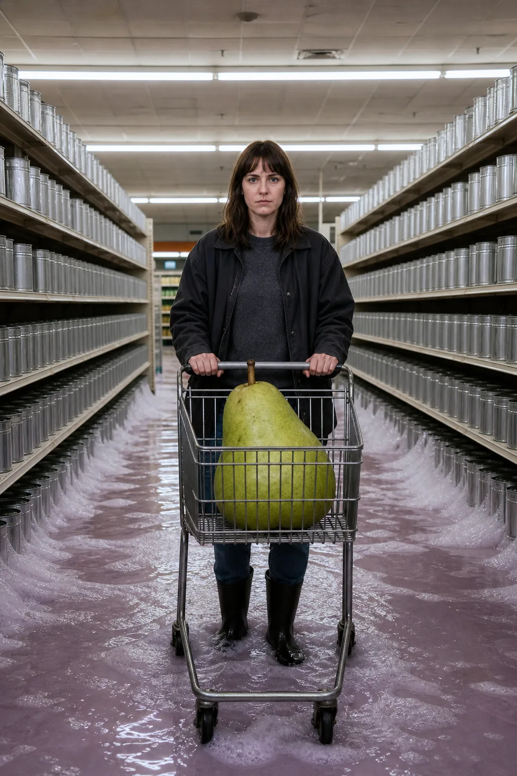 Flooded Supermarket Aisle