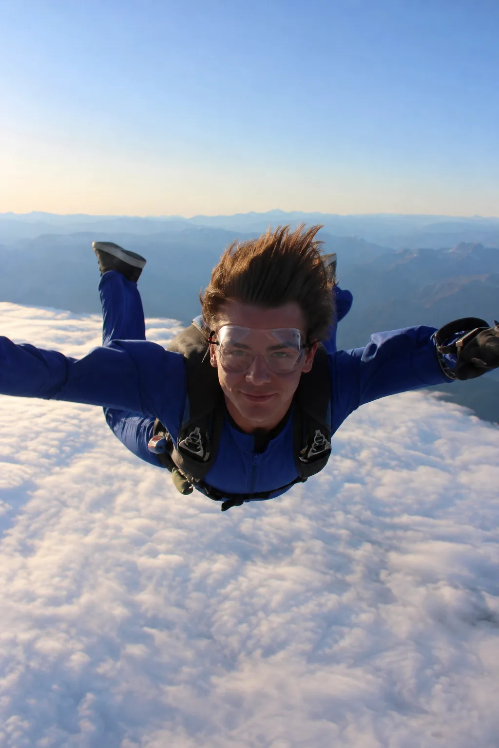Freefall Above Clouds