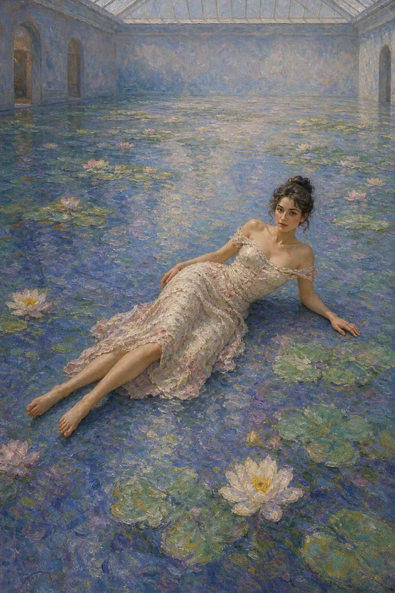 Monet Nympheas Canvas Repose
