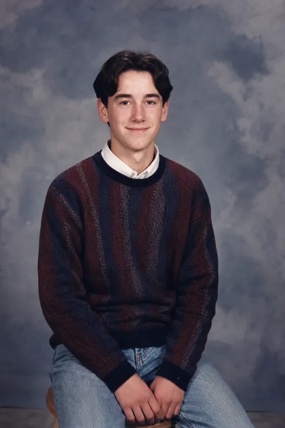 Nineties Yearbook Portrait