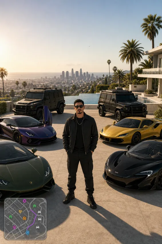Open World Luxury Car Map