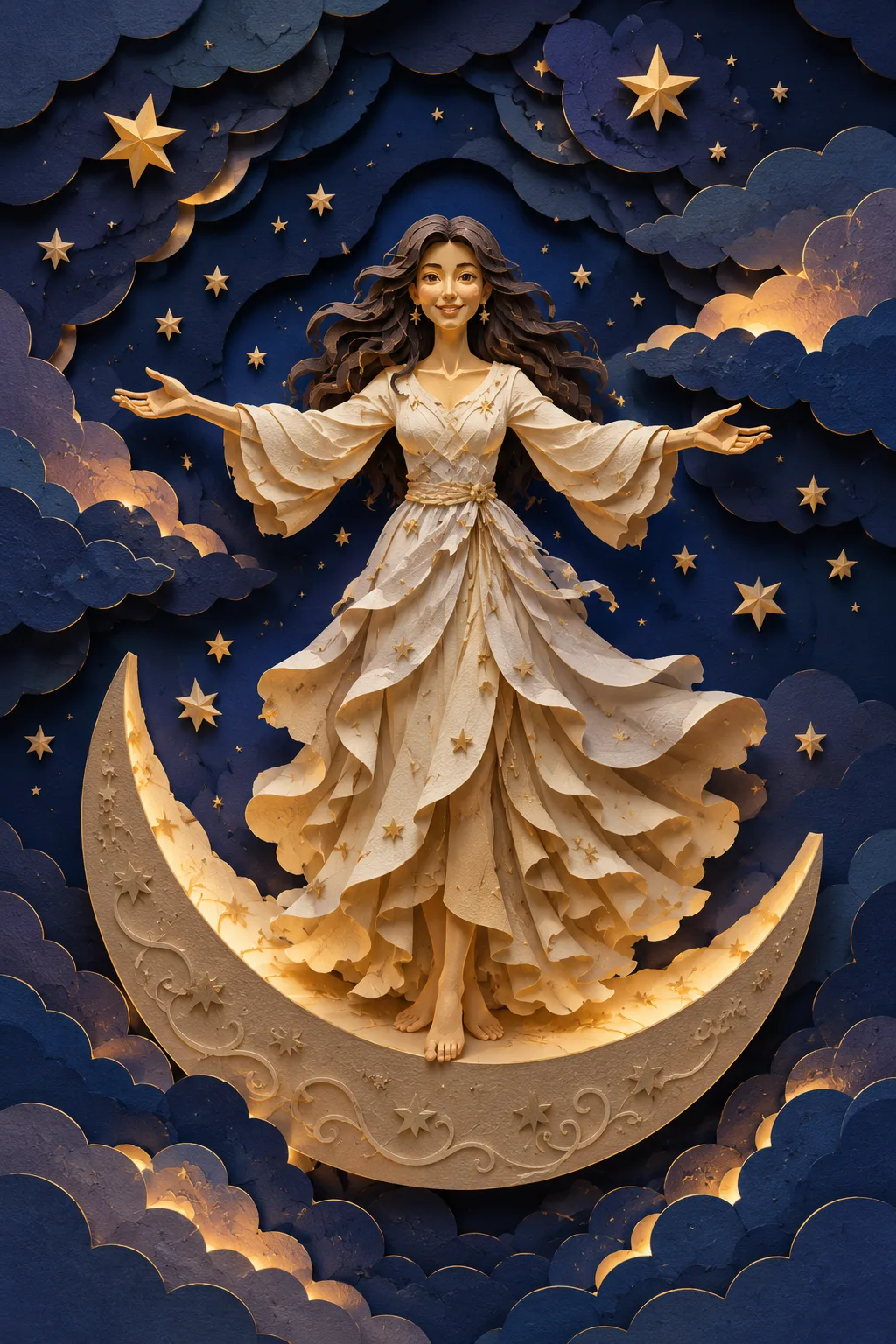 Paper Cut Moon