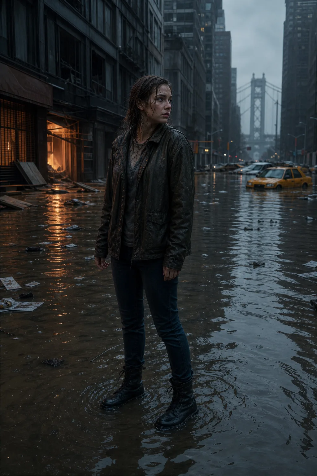 Rain Soaked NYC Blackout
