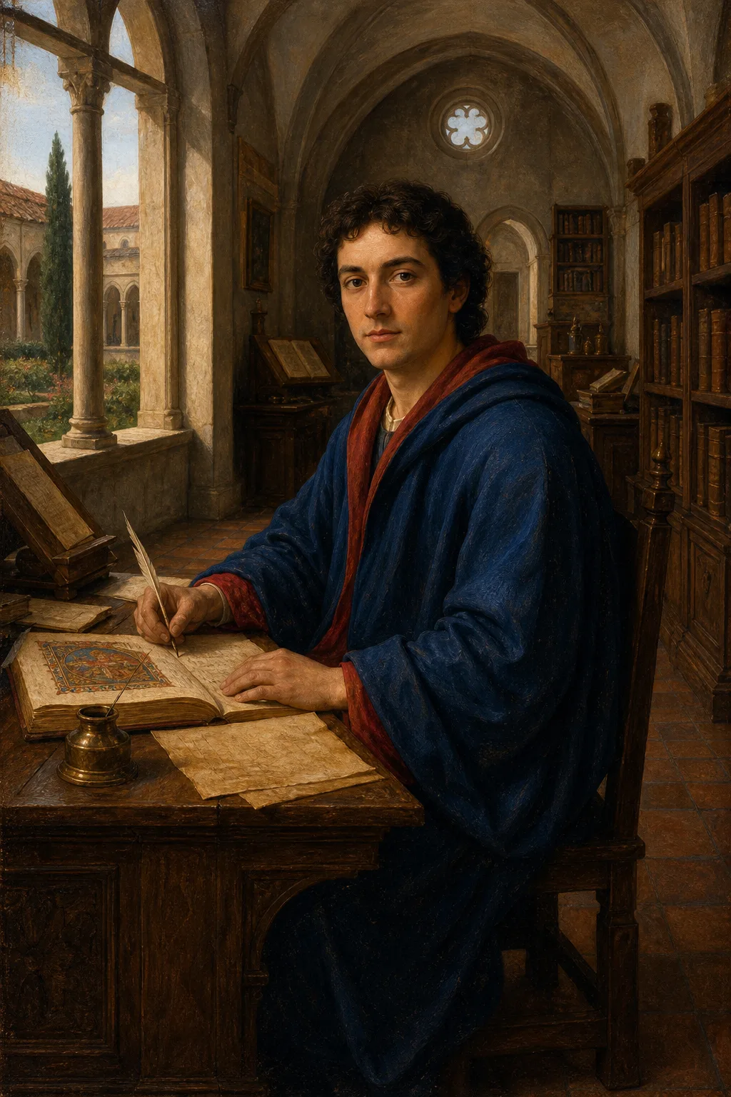 Renaissance Scriptorium Portrait