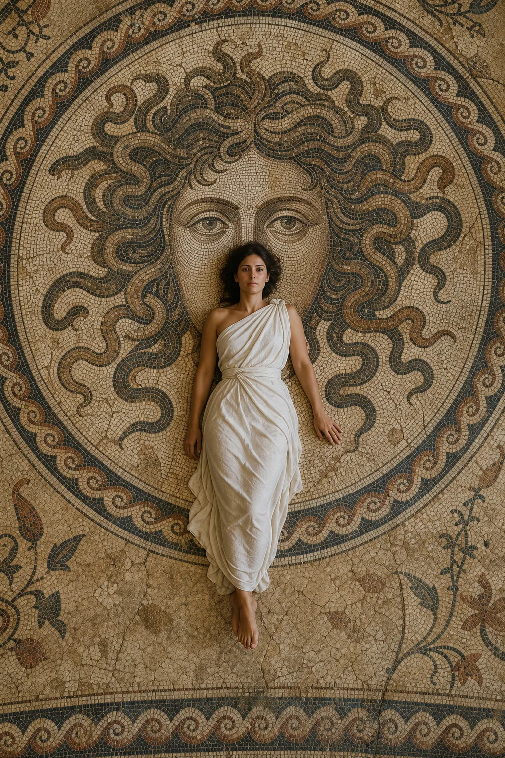 Roman Medusa Mosaic Repose