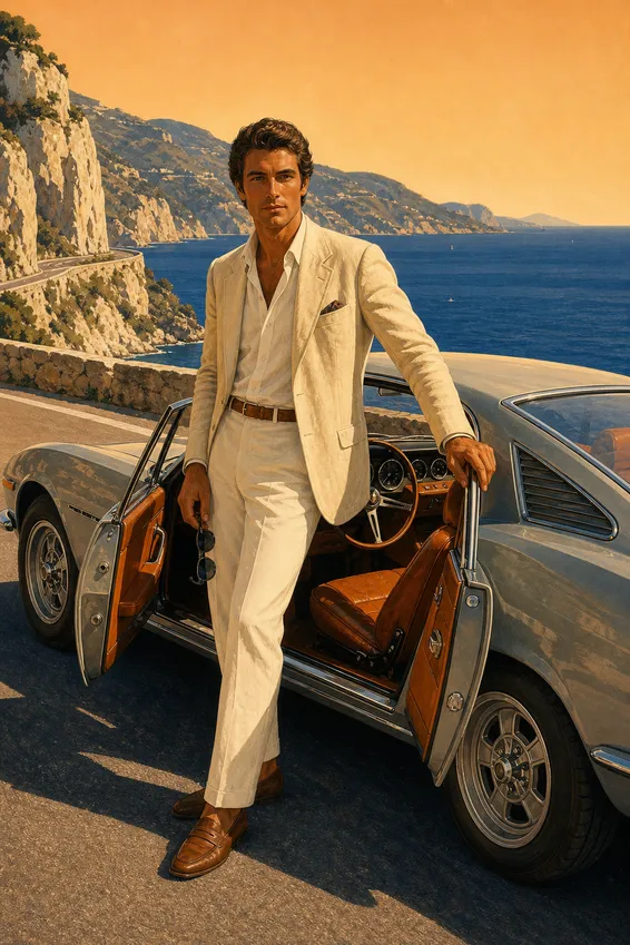 Seventies Grand Tourer Illustration