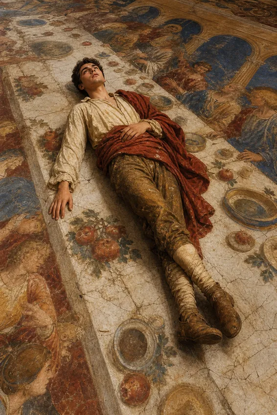 Surreal Renaissance Banquet Fresco